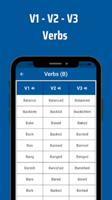 English Verbs android App screenshot 1